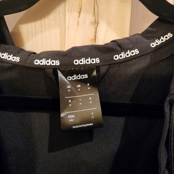 Adidas Climalite Lightweight Hooded Track Jacket, Windbreaker - Picture 6 of 7